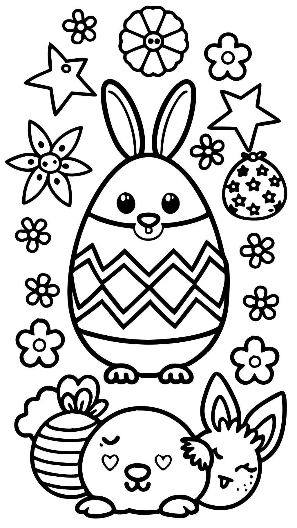 free printable easter color pages